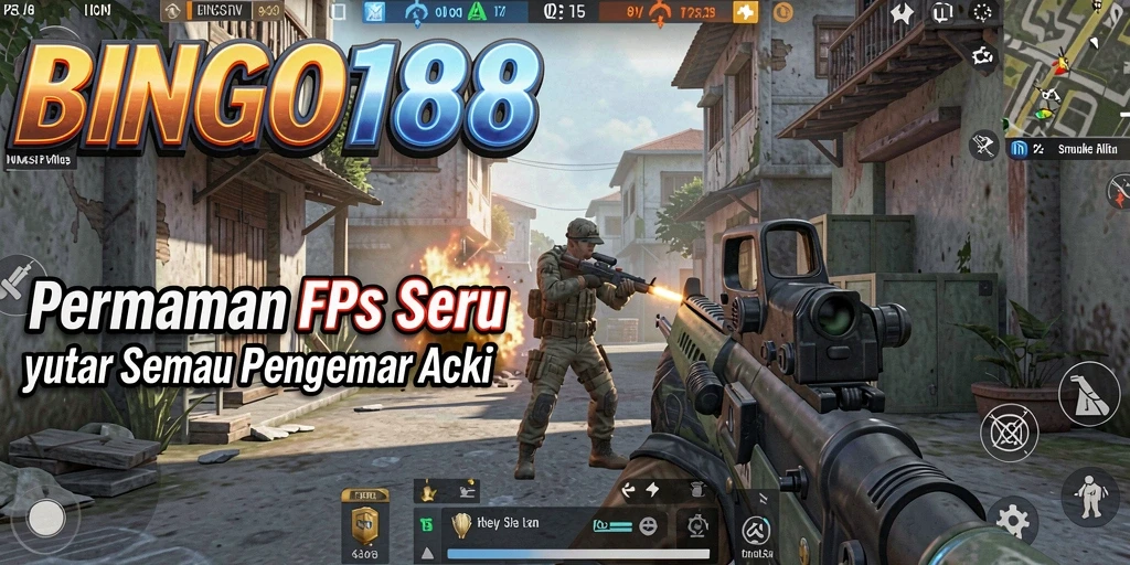 Tampilan menegangkan dari gameplay BINGO188 di level pertempuran yang intens.