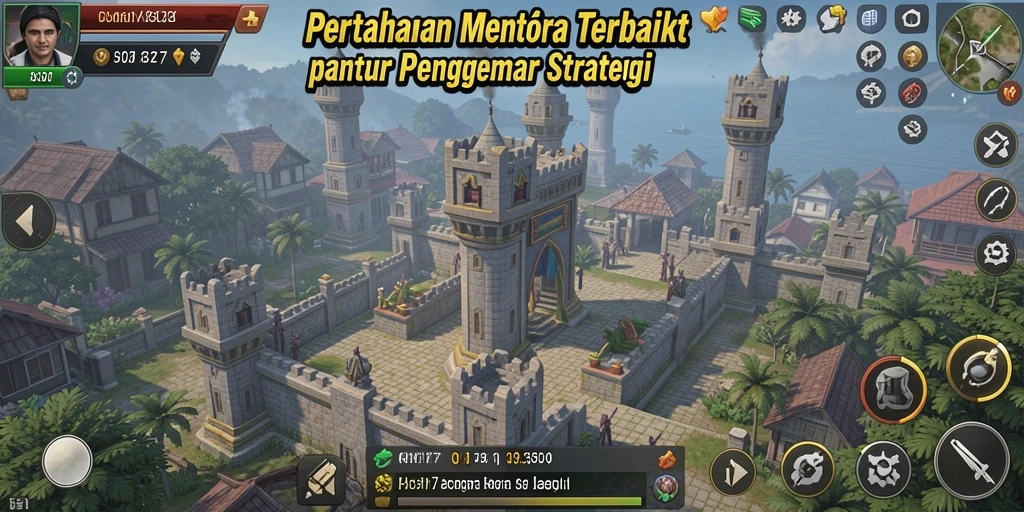 Tampilan gameplay yang intens dan strategi Tower Defense mendebarkan di CV777.
