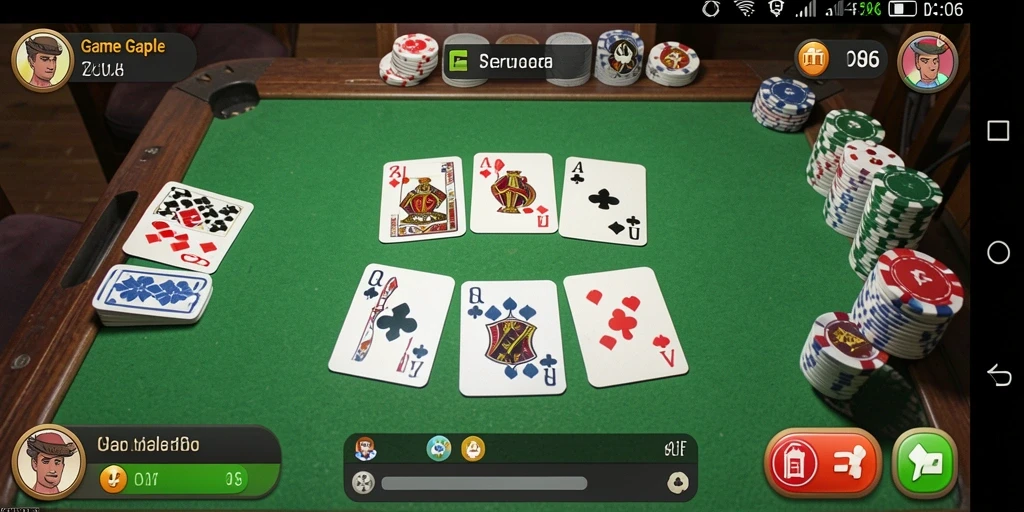 Tampilan gameplay D06 - seru dan interaktif dalam permainan Gaple.