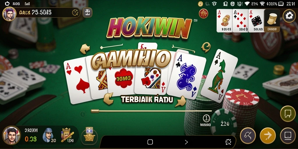 Tampilan gameplay HOKIWIN yang seru dan interaktif dalam permainan Domino.