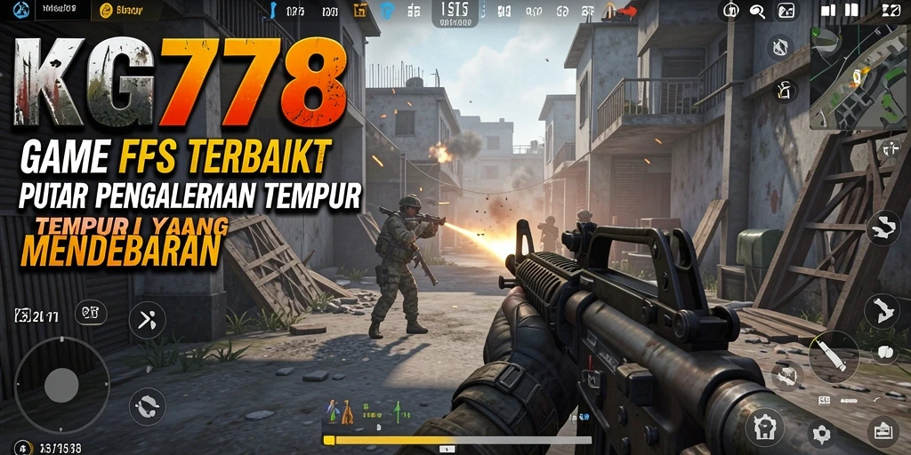 Screenshot gameplay KG778 menunjukkan aksi tembak-menembak yang intens dan grafis luar biasa.