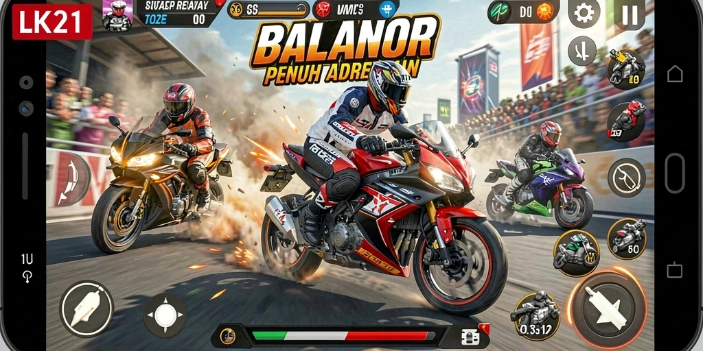 Tampilan gameplay LK21 yang mendebarkan dan penuh warna.