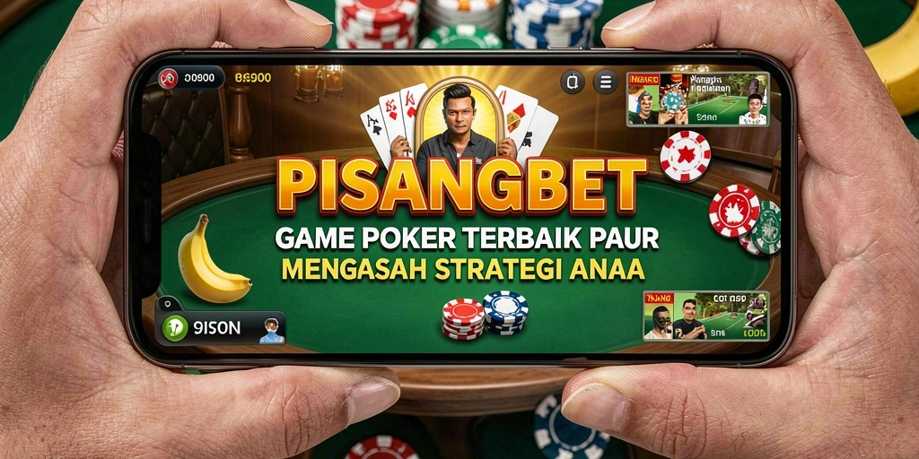 Tampilan gameplay PISANGBET dengan suasana poker yang seru.