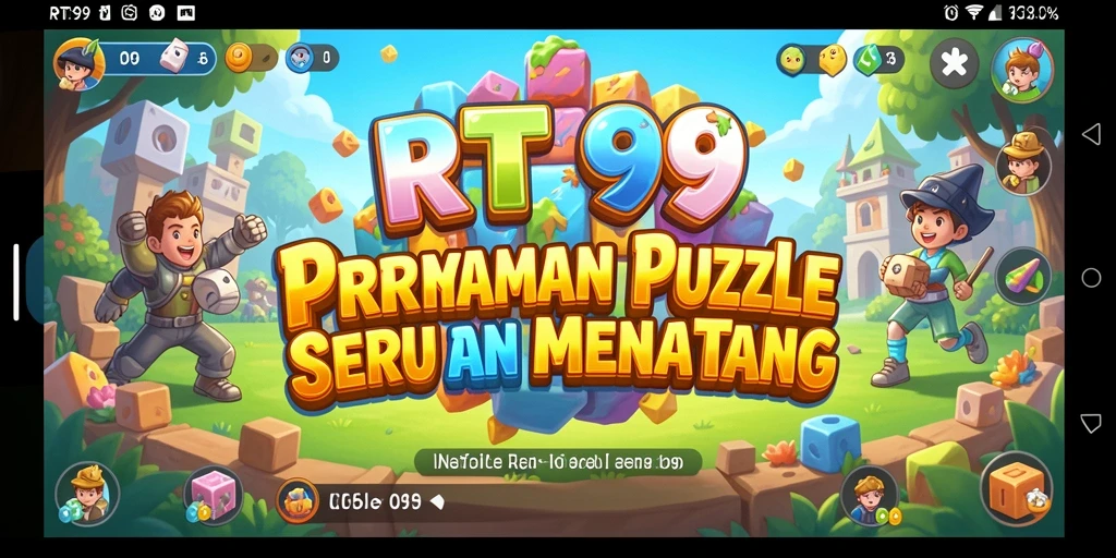 Tampilan gameplay RT99 yang menarik saat menyelesaikan puzzle.