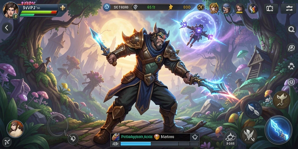 Tangkapan layar menampilkan pertempuran gameplay ARPG yang intens.